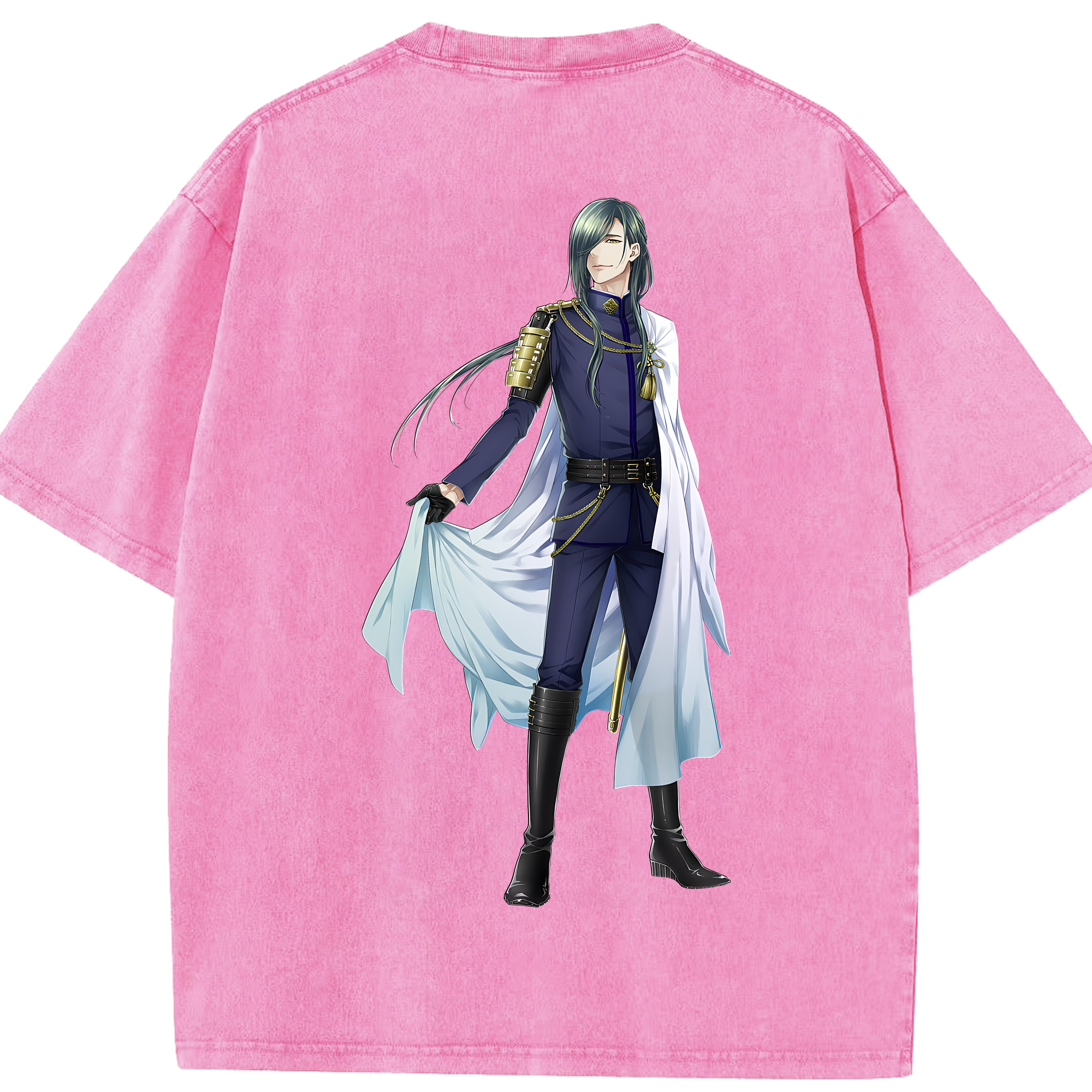 （画像用） 刀剣乱舞 Touken Ranbu 綿100% ヴィンテージ風 半袖Tシャツ（背面プリント）